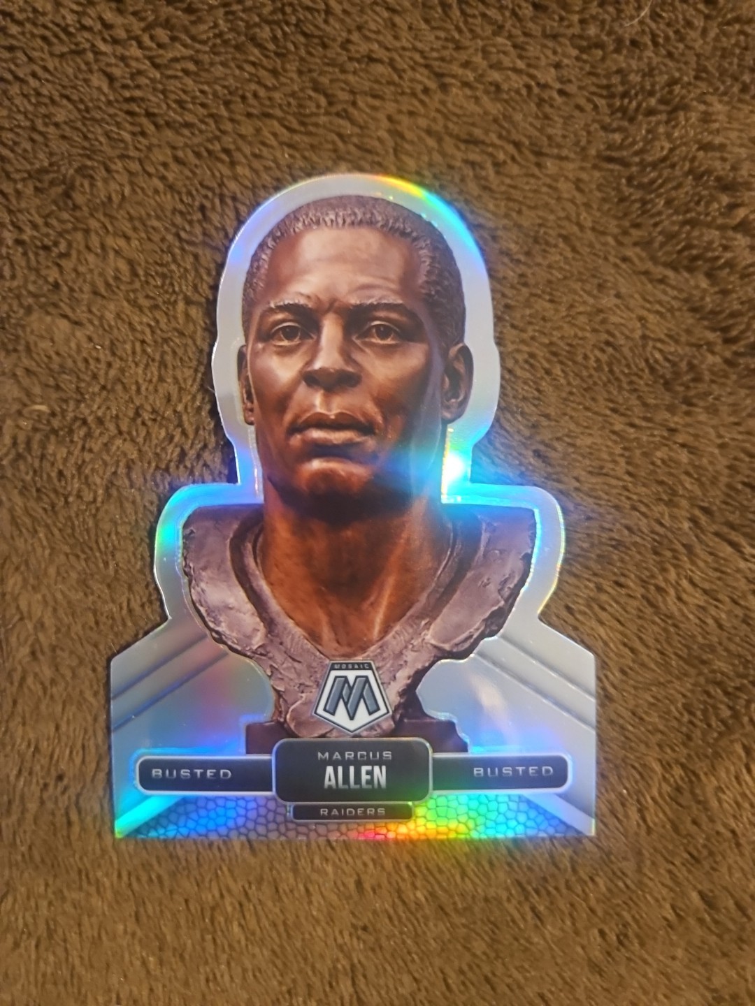 2022 Panini Mosaic Busted Prizm Case Hit Marcus Allen #B-17 HOF Raiders