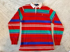 Polo Ralph Lauren Multicolor Striped Cotton Oxford Shirt Vintage 90s, Size L