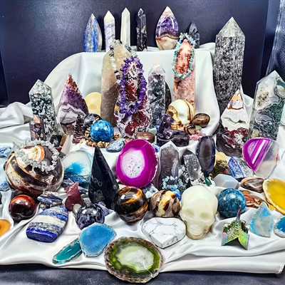 Open Your Own Unique Crystals 1lb-3lb Mystery Gift Box Mixed Raw Stone Blind Box