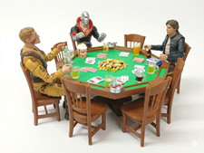 1:12 POKER PLAYSET TABLE CHAIRS DRINKS + for ...