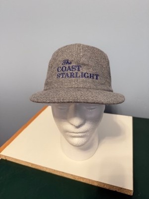 VTG Coast Starlight Grey Flannel Blue Embroider Cap-ONE OF A KIND! SUPER RARE!!