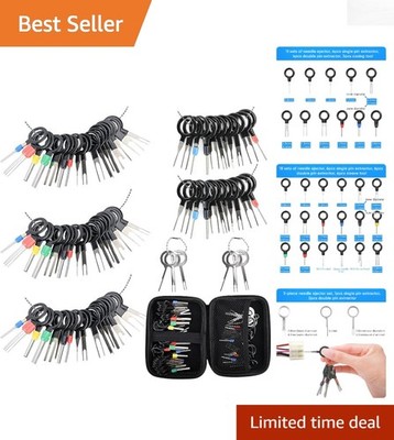 Complete 82-Pc Terminal Depinning Tool Kit for Effortless Electrical Maintenance