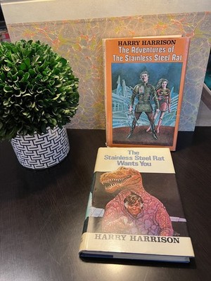The Stainless Steel Rat Wants You Harry Harrison Hardcover Book 1 & 2