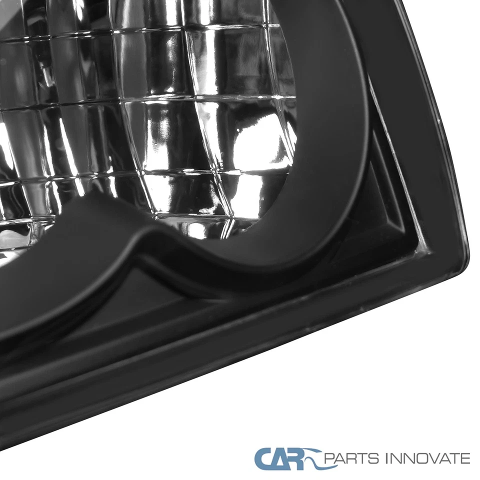 Fit Ford 94-98 Mustang GT SVT Headlights Black+Corner Turn Signal Lamps w/ Amber - Image 4 of 4