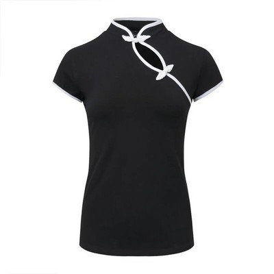 Forplay T-Shirt Damen Tiffany schwarz Basics 95% Baumwolle, 5% Elasthan XL