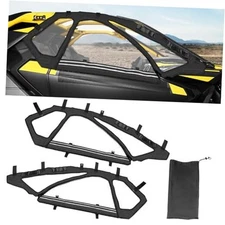 Cab Enclosure Upper Doors Soft Side Window with Storage Bag Compatible with 