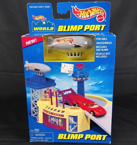 Hot Wheels World Blimp Port Playtrack with Vehicle SEALED Vintage Mattel 1996