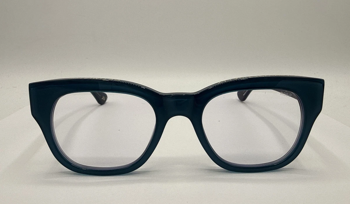 Frances Valentine Miklos Reading Eye Glasses +1.50 Caddis Clear / Blue NIB! 