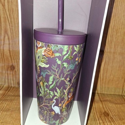 Tumbler purple and green keeps 24 hours cold and 10 hours hot.