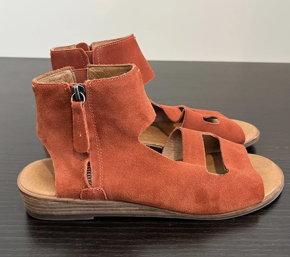 Sandalias Anthropologie Gee Wawa Farrah Caqui Especias Gamuza Cuero Para Mujer’s 9.5 Foto 3 de 4