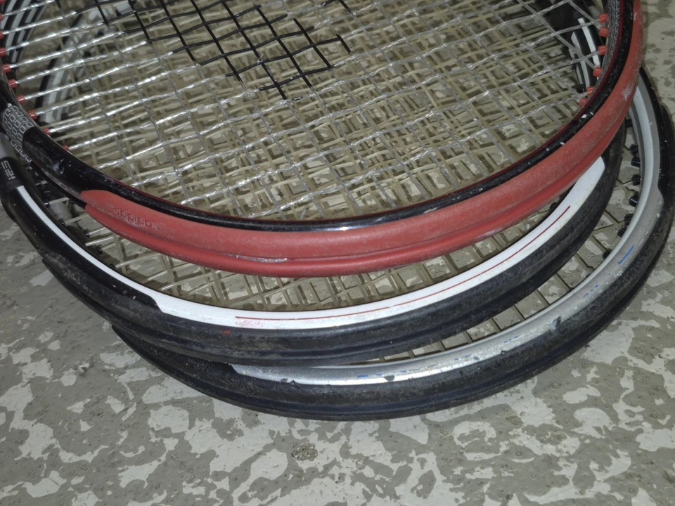 Lote De 3 Raquetas Tenis Adidas Barricade 4 3/8 Lote De 3, 1 JR. RAQUETA! MID PLUS Foto 2 de 4