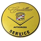 Vintage Cadillac Service Sign - Gas Dealership Sales Automobiles Porcelain Sign