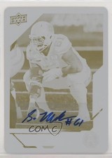 2019 Upper Deck CFL Achievement Printing Plate Yellow 1/1 Sean McEwen Auto 0c3