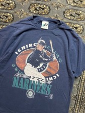 Vtg Ichiro Seattle Mariners 2001 Graphic Shirt Size M