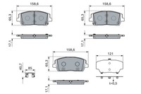 Bremsbelagsatz BremsklöTze FüR KIA Sorento III UM Hyundai Santa Fé IV TM DM