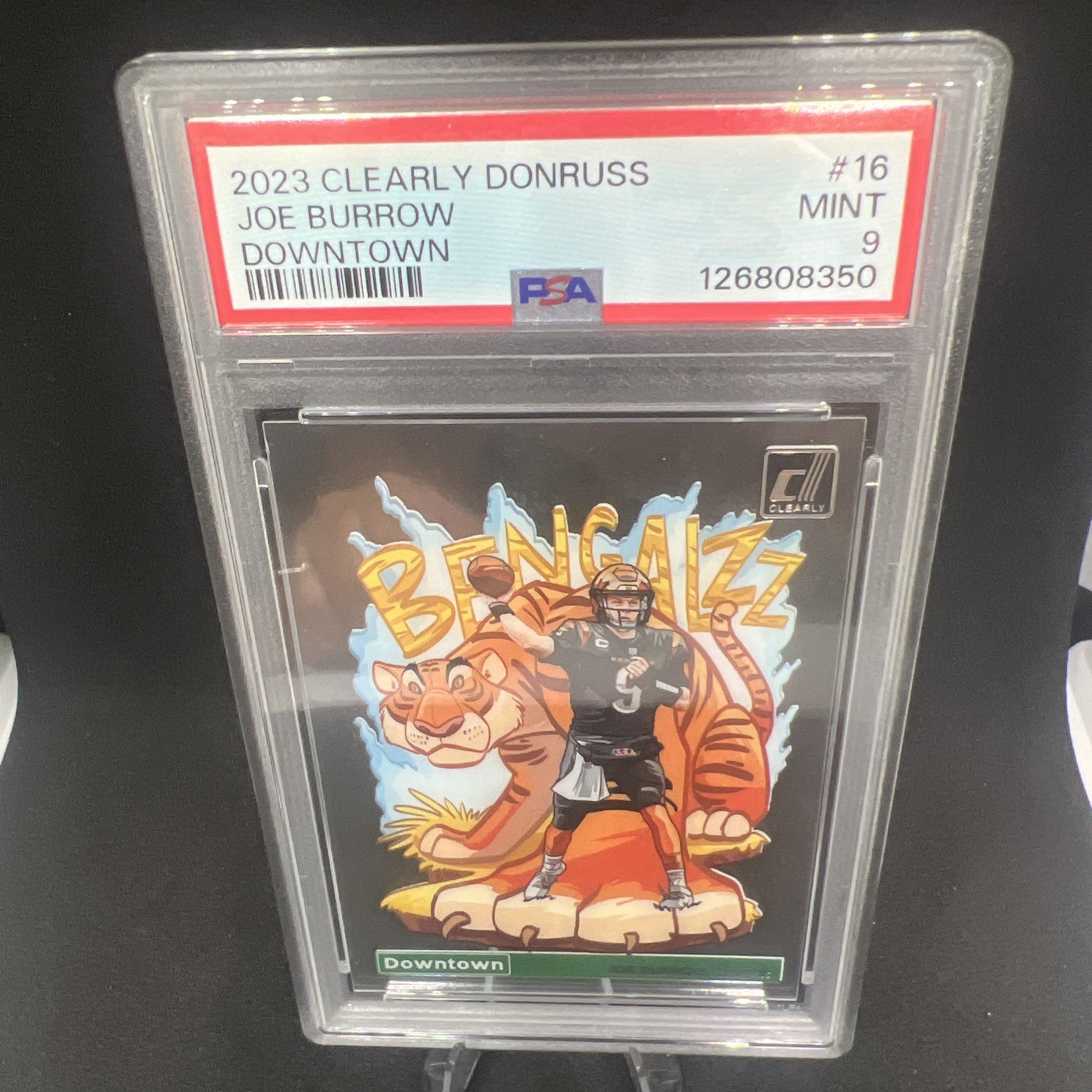 2023 Panini Clearly Donruss - Downtown! Joe Burrow #16