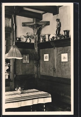 AK Freiburg i. B., Herrgottswinkel im Cafe Ruef, Kartäuserstrasse 2 