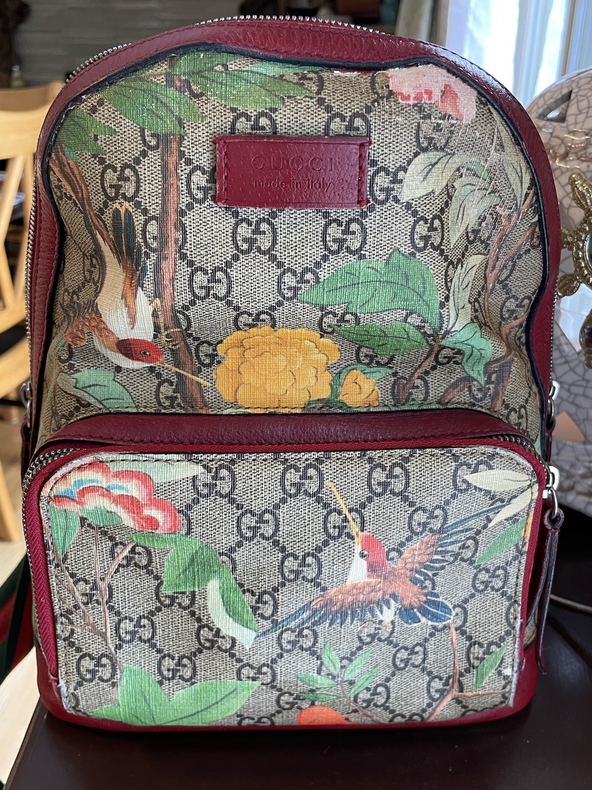 Authentic with papers! Gucci Flora Backpack  Flow… - image 1