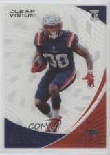 2021 Panini Chronicles Clear Vision Rookies Rhamondre Stevenson #CVR-30 11h3