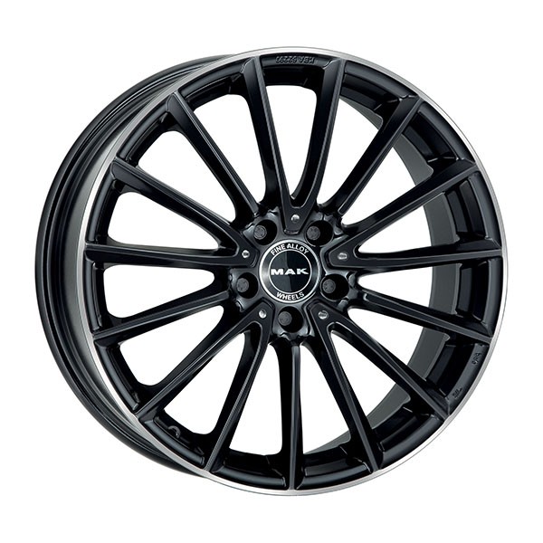 ALLOY WHEEL MAK KOMET FOR AUDI SQ7 10X21 5X112 GLOSS BLACK MIRROR RING PGO