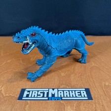 1984 Imperial Toy Blue Dinosaur Monster Figure Vintage