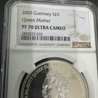 Silver 1oz 999 2002 Queen Mother 1 Of 1 Ngc Pf70 Uc Rare S5& Top Pop 1/1 — photo 7