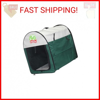 Go Pet Club 24'' Rounded Top Soft Collapsible Dog Crate, Portable Pet Carrier, Th