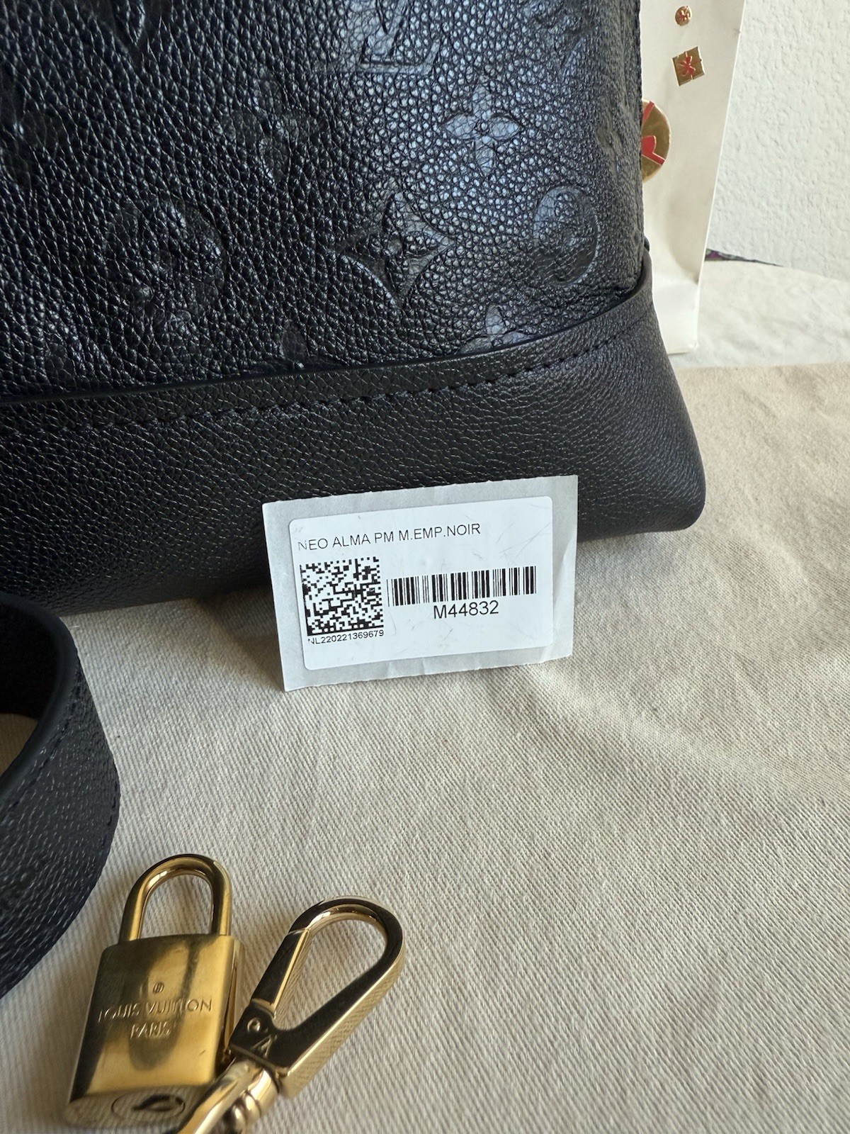 Louis Vuitton Neo Alma PM Monogram Empreinte Leather Noir Handbag image 2
