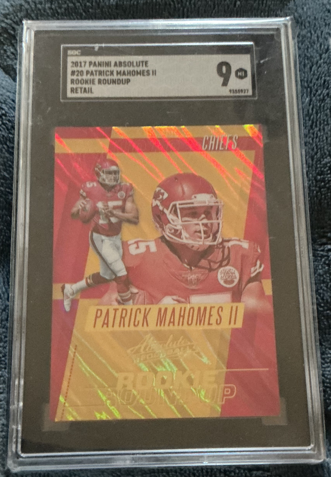 2017 Panini Absolute - Rookie Roundup - Patrick Mahomes II - #20 - SGC 9 - MINT