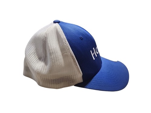 Haier Hat Cap Blue & White Haier Trucker Hat Flez Fit Port Authority L/XL - Picture 4 of 7