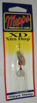 Mepps XD1TR-S Xtra Tief Dressed Spinner Rot/Weiß Klinge Größe 1