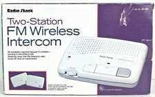 Radio Shack Two-Station FM 2 Wireless Intercoms 43-486 parents House Safety