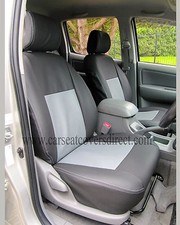 Toyota Hilux 7th HL3 Gen Waterproof Tailored Two Tone Leatherette Seat Covers