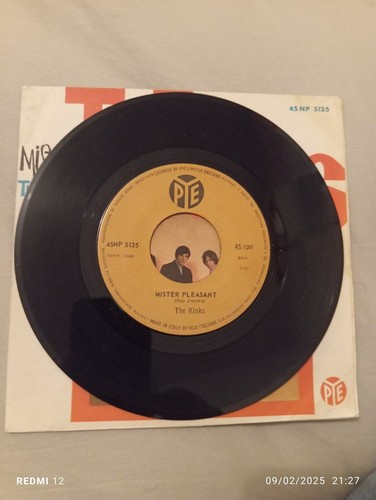 The Kinks Mr.Pleasant/This Is where i belong Pye 7"+PS Italy VG+/EX+ - Foto 3 di 4