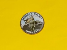 Colorized Kennedy Half Dollar - World War 1 - George S Patton Lt Colonel K44