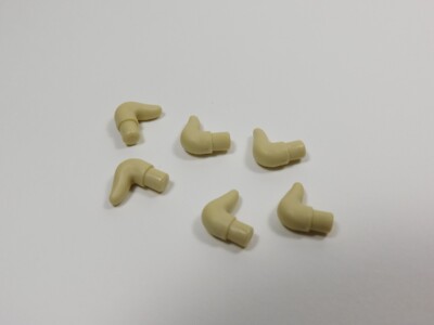 LEGO Lot of 6 Tan Curved Horns Accessory Animal Minifig M13