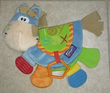 Playgro Toy Box Clip Clop Pony Horse Sensory Soft Sound Baby Lovey Texture Book
