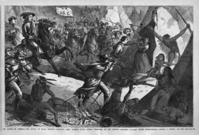 MAJOR GENERAL GEORGE CUSTER BATTLE OF WASHITA ATTACK ON BLACK KETTLE'S CHEYENNE