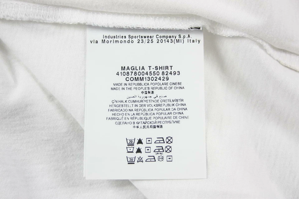 T-shirt Cerruti T-shirt Sweatshirt Uomo Bianco 410878004550 1 Tg. M FAI OFFERTA - Изображение 4 из 4