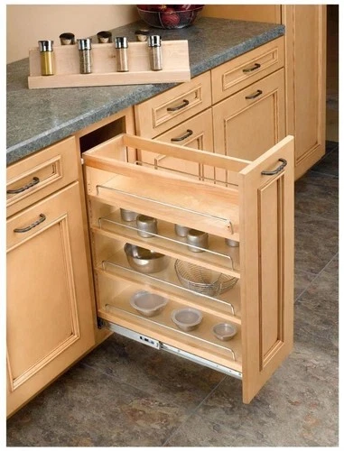 Rev-A-Shelf 448-08SC-SRI-1 Wood Classics 7"W Maple Drop In Spice - Maple - Image 3 of 3