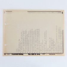 VW Polo I Typ 86 + Audi 50  + Derby - Ersatzteilkatalog auf Microfich 1977