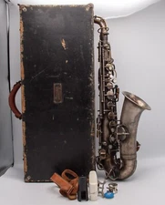 1920s/30s - Supertone Bandmaster Conn Pan American Stencil Alto Saxophone & Case