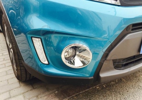 Chrome Front Rear Tail Fog Light Lamp Cover Trim for 2018-23 Suzuki VITARA 4PCS - Picture 2 of 9