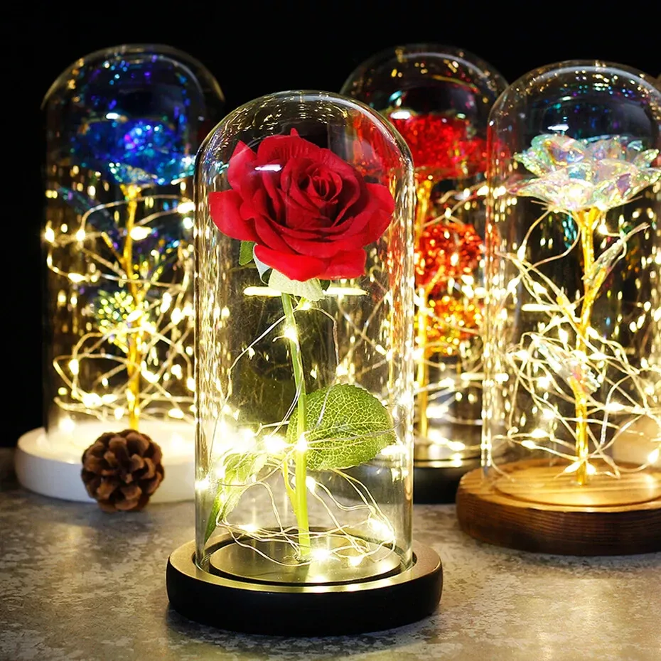 Eternal Rose Flower LED Enchanted Galaxy Rose LED Light Valentine s Gift