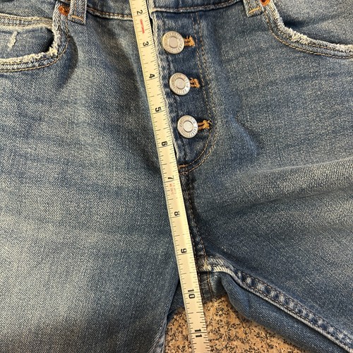 ZARA Girls Distressed Flare Jeans Size 11-12 CM 152 Button/Snap Front - New - Picture 13 of 15