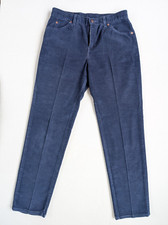 Vintage Levis 941 Corduroy Pants Womens Size 12 Regular Fit Straight Leg Blue