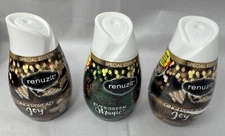 3 Renuzit EVERGREEN MAGIC (1) & Gingerbread Joy (2) Solid Gel Air Freshener NEW