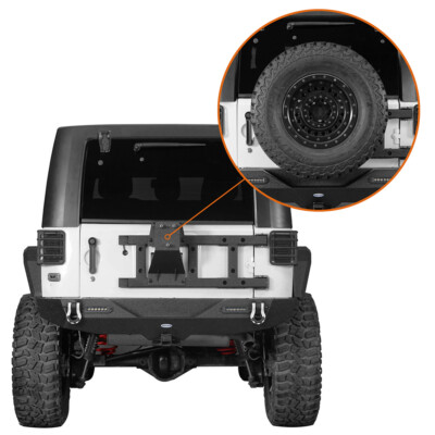 37in Spare Tire Carrier Tailgate Reinforcement Kit For 07-18 Jeep