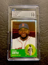 2022 Topps Archives Red Hot Foil, David Ortiz #78, Boston Red Sox /50