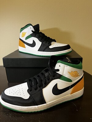 Air Jordan 1 Mid SE Shoes Sneakers 852542 101 Oakland Mens 11 Christmas Gift